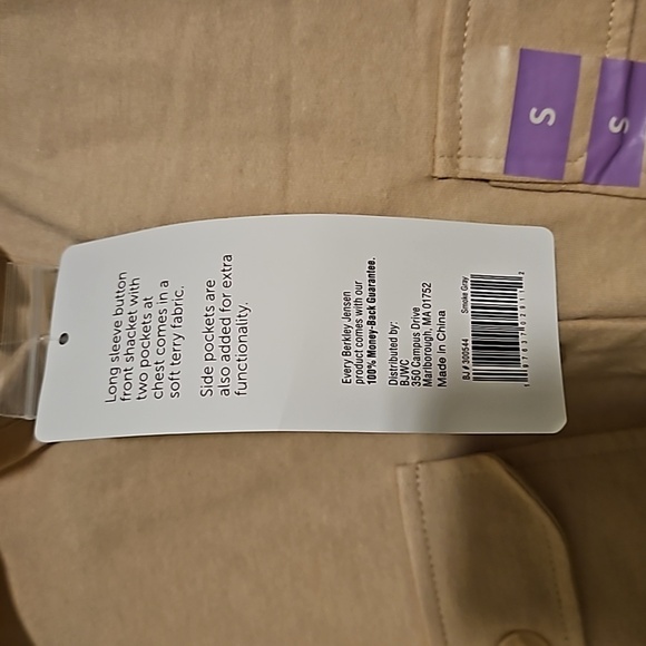 NWT Berkley Jensen sz. S Shacket Button Down shirt with pockets - Picture 3 of 4